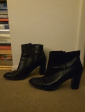 Black Women's High Heel Ankle Boots